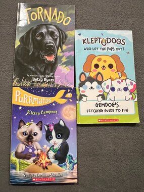 dog and cats books for kids lot klept dogs tornado purrmaids kitten scholastic